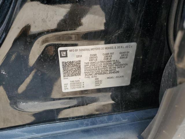 2019 CHEVROLET TRAX 1LT 3GNCJPSB2KL254520
