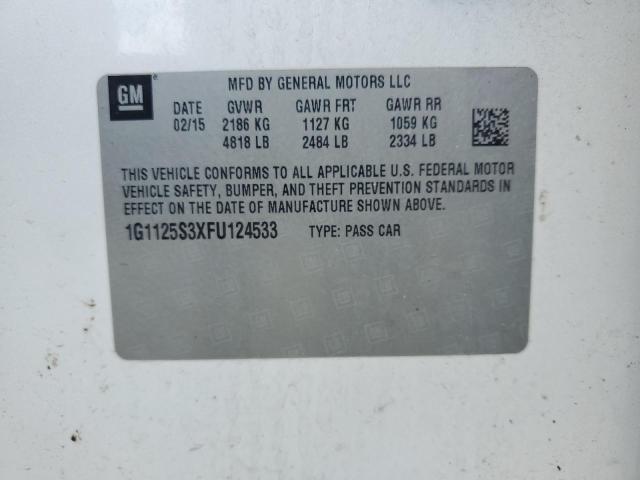 2015 CHEVROLET IMPALA LT 1G1125S3XFU124533