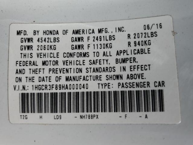2017 HONDA ACCORD EXL 1HGCR3F89HA000040