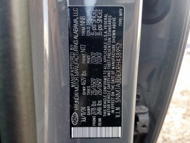 2024 HYUNDAI TUCSON SE 5NMJA3DEXRH438952