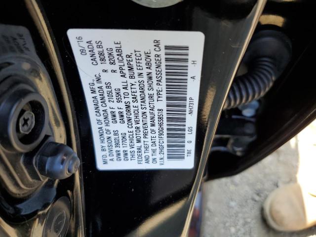 2016 HONDA CIVIC TOURING 2HGFC1F90GH658518