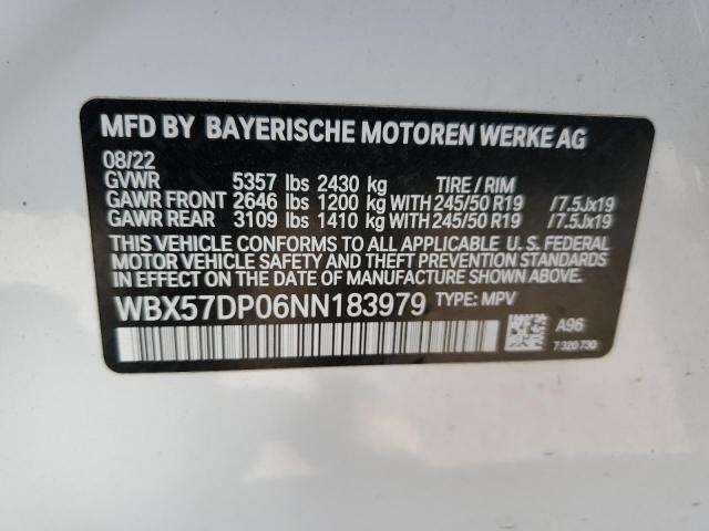 2022 BMW X3 XDRIVE3 WBX57DP06NN183979