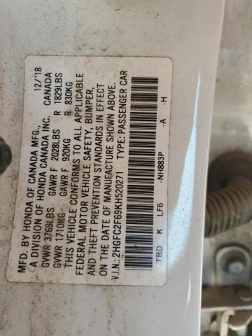 2019 HONDA CIVIC LX - 2HGFC2F69KH520271
