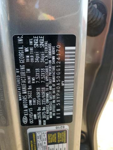 2016 KIA SORENTO EX 5XYPHDA50GG124170