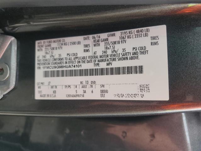 2017 FORD ESCAPE SE - 1FMCU9G98HUA74101