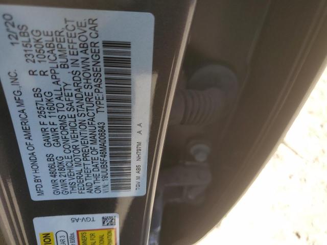 2021 ACURA TLX TECHNO 19UUB5F46MA006843