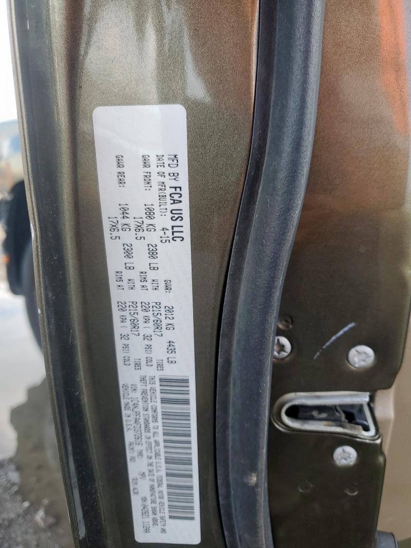 2015 JEEP PATRIOT LATITUDE 1C4NJPFA4FD372616