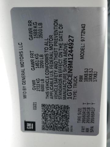 2021 GMC CANYON ELEVATION 1GTG6CEN9M1244927