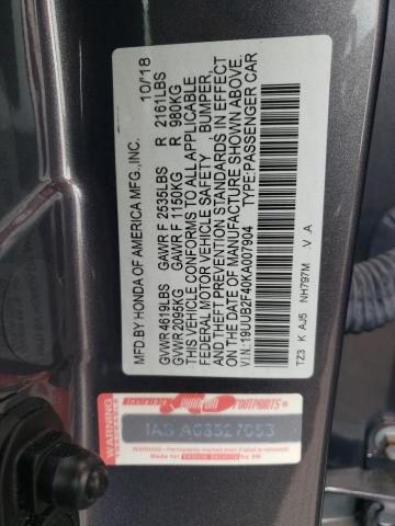 2019 ACURA TLX TECHNO #3292481671