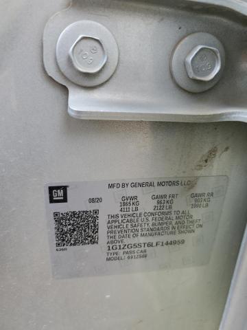 2020 CHEVROLET MALIBU RS 1G1ZG5ST6LF144959