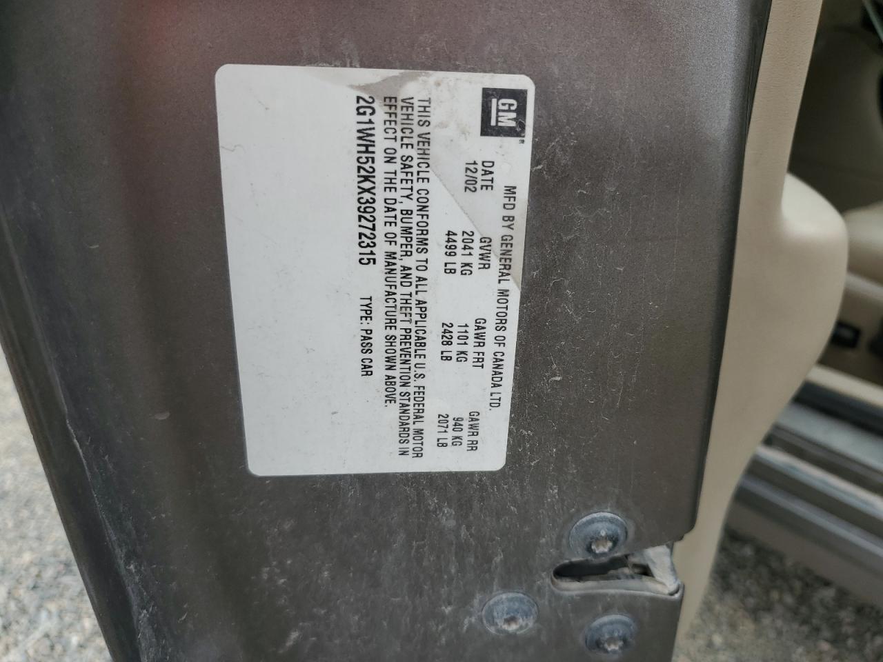 Lot #3236054143 2003 CHEVROLET IMPALA LS