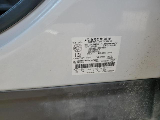 2016 FORD EXPLORER PLATINUM 1FM5K8HTXGGC74204