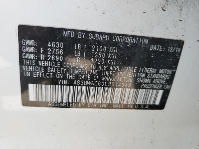 2020 SUBARU LEGACY PREMIUM - 4S3BWAC60L3014349