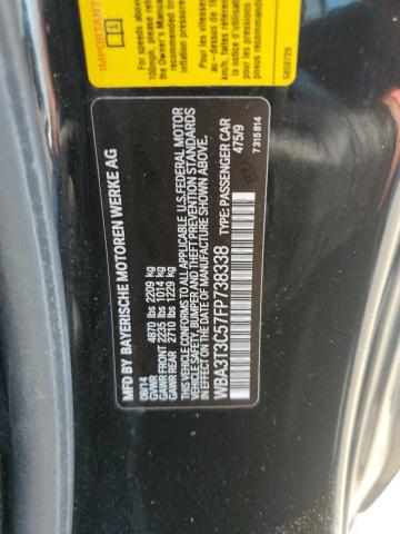 2015 BMW 435 I WBA3T3C57FP738338