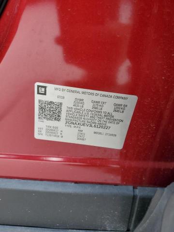 2020 CHEVROLET EQUINOX LT 2GNAXUEV3L6120227