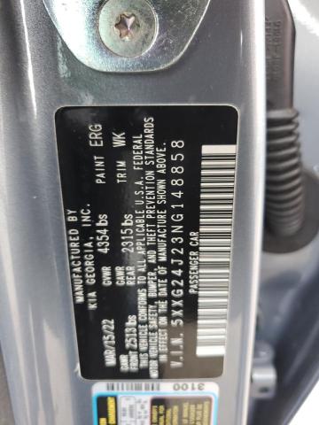 2022 KIA K5 LX 5XXG24J23NG148858