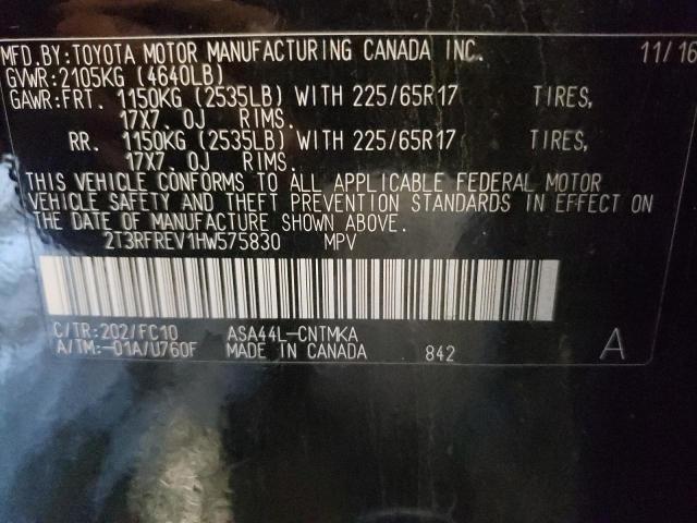 2017 TOYOTA RAV4 XLE - 2T3RFREV1HW575830