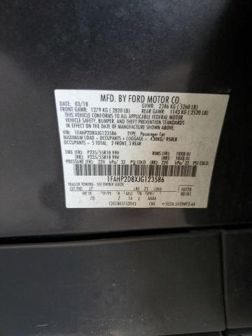 2018 FORD TAURUS SE 1FAHP2D8XJG123586