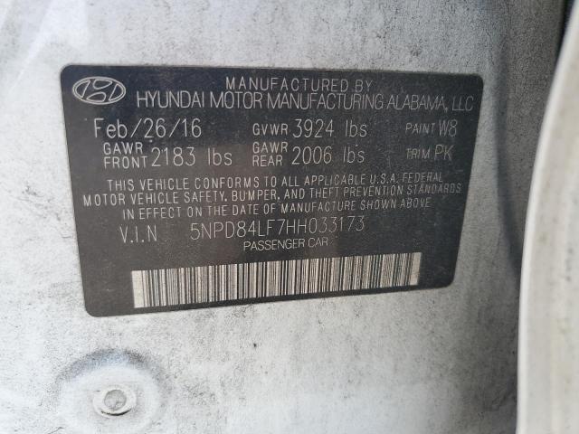 2017 HYUNDAI ELANTRA SE - 5NPD84LF7HH033173