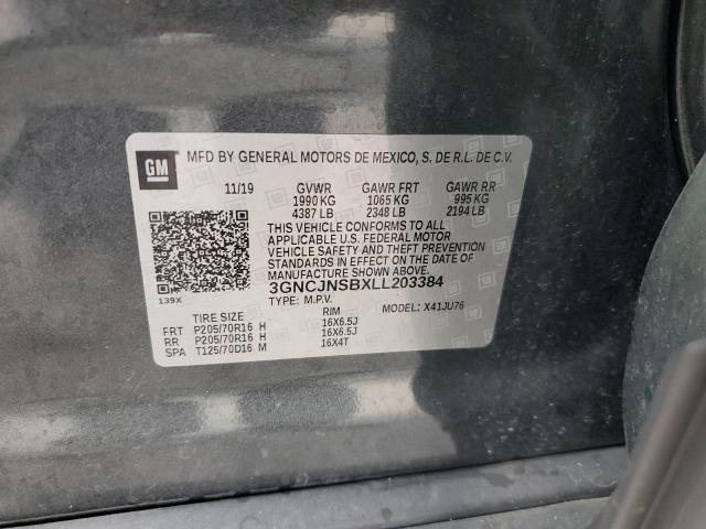 2020 CHEVROLET TRAX LS - 3GNCJNSBXLL203384