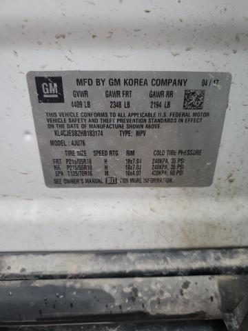 2017 BUICK ENCORE PRE KL4CJESB2HB183174