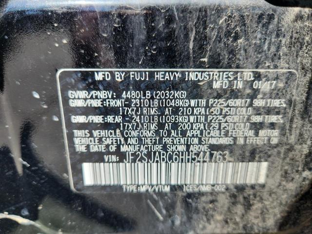 2017 SUBARU FORESTER 2 JF2SJABC6HH544763