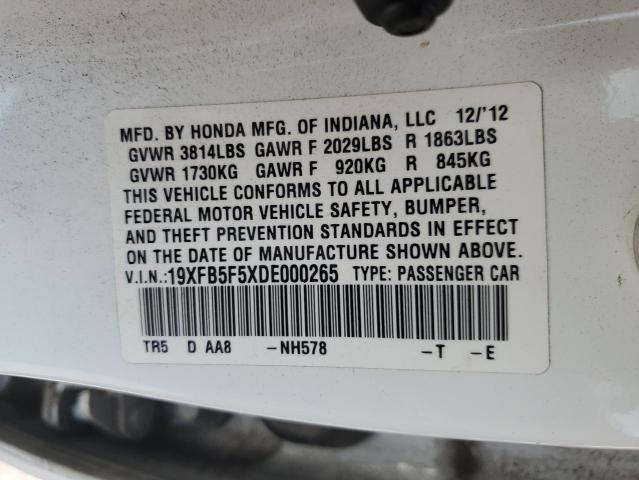 2013 HONDA CIVIC NATU #3305443191