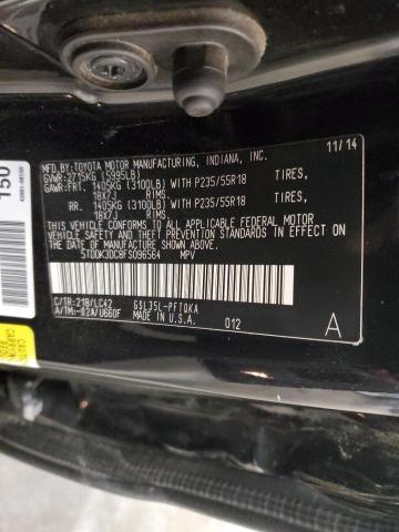 2015 TOYOTA SIENNA XLE 5TDDK3DC8FS096564