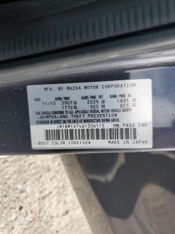 2016 MAZDA 3 GRAND TOURING JM1BM1X74G1306113