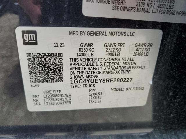 2024 CHEVROLET SILVERADO - 1GC4YUEY8RF280227