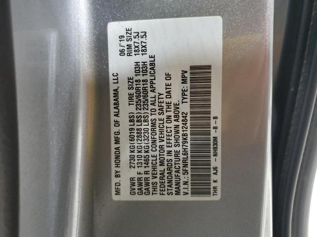 2019 HONDA ODYSSEY EX 5FNRL6H79KB124842