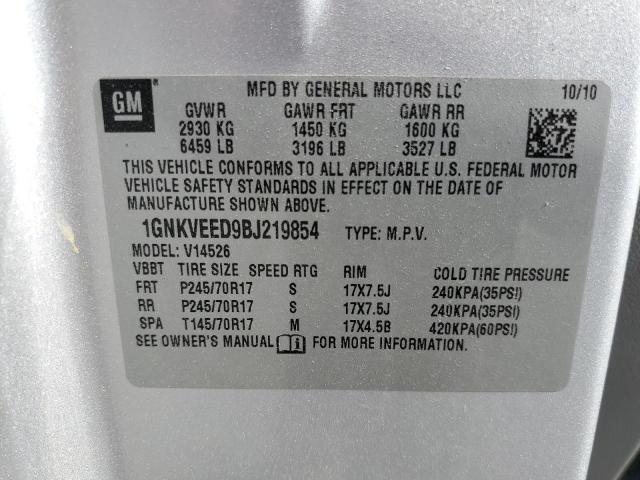 2011 CHEVROLET TRAVERSE L - 1GNKVEED9BJ219854