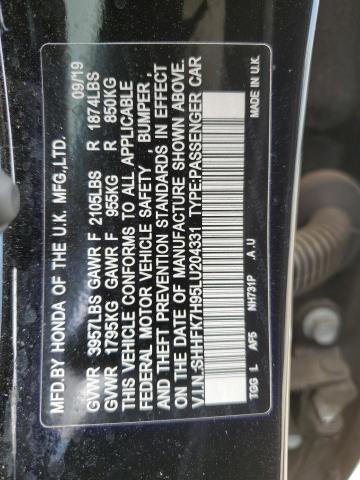 2020 HONDA CIVIC SPOR #3293367434