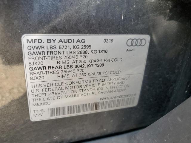 2019 AUDI SQ5 PREMIU WA1B4AFY0K2060829