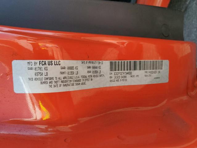 2017 FIAT 500 ELECTR 3C3CFFGE7HT544532