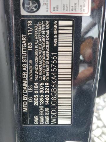 2019 MERCEDES-BENZ S 560 4MATIC WDDUG8GB6KA457661