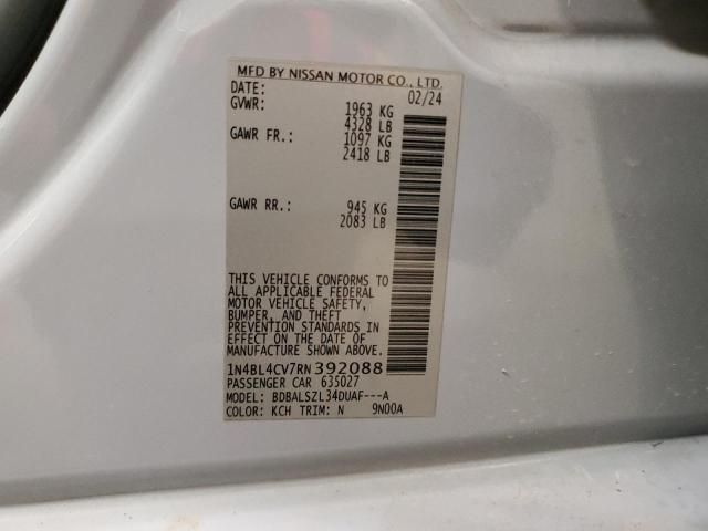 2024 NISSAN ALTIMA SR - 1N4BL4CV7RN392088