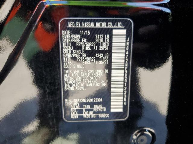 2016 INFINITI QX80 JN8AZ2NE2G9122394