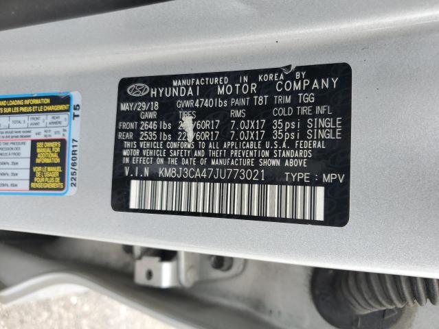 2018 HYUNDAI TUCSON SEL - KM8J3CA47JU773021