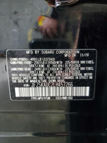 2020 SUBARU FORESTER L - JF2SKAUC2LH457266