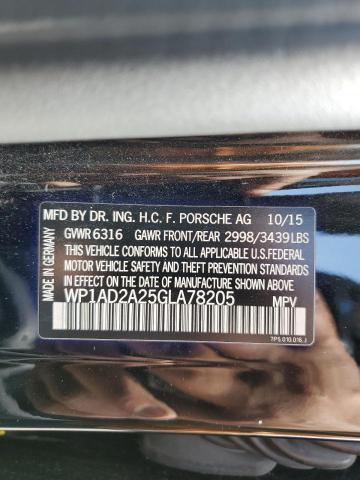 2016 PORSCHE CAYENNE GT WP1AD2A25GLA78205
