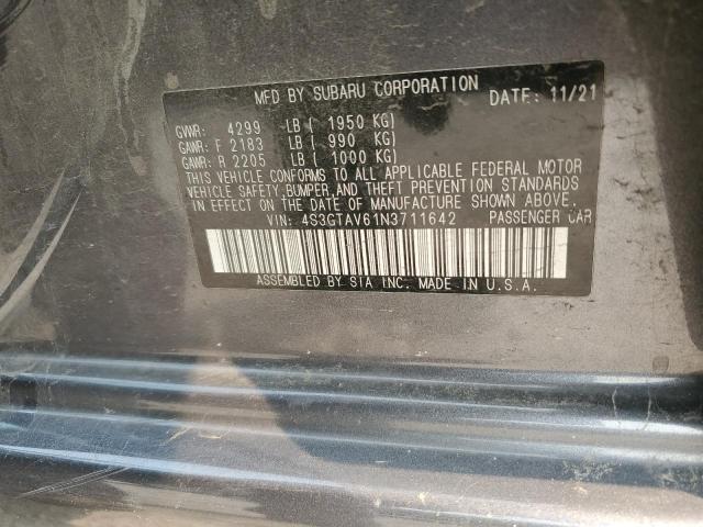 2022 SUBARU IMPREZA PR 4S3GTAV61N3711642