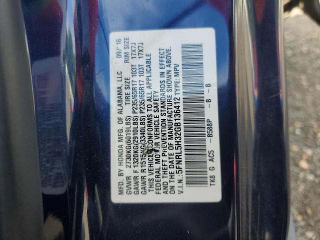 2016 HONDA ODYSSEY SE 5FNRL5H32GB136412