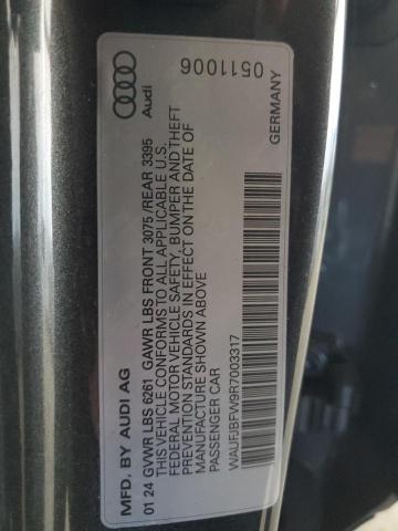 2024 AUDI E-TRON GT - WAUFJBFW9R7003317