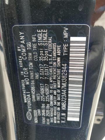 2021 HYUNDAI TUCSON SE KM8J23A47MU382944