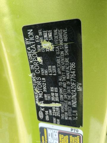 2015 KIA SOUL KNDJN2A20F7764786