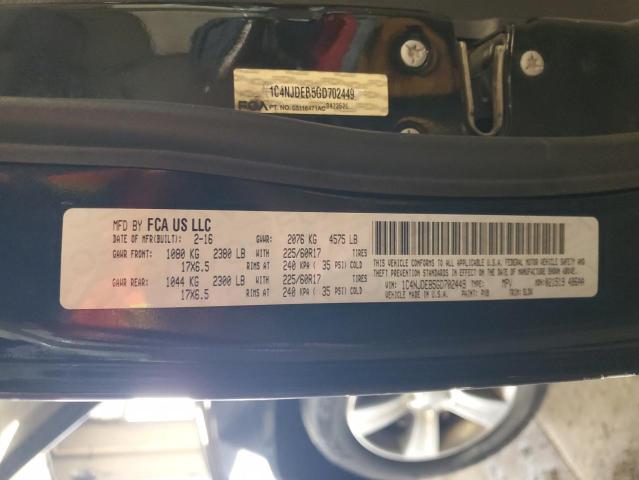 2016 JEEP COMPASS LA 1C4NJDEB5GD702449