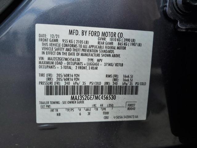 2021 FORD ECOSPORT S MAJ3S2GE7MC456530