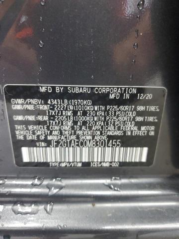 2021 SUBARU CROSSTREK JF2GTAEC0M8301455