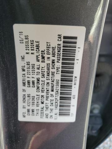 2016 HONDA ACCORD EX 1HGCR2F72GA215680